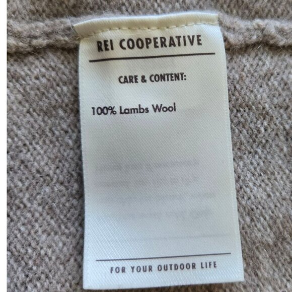 REI Cooperative Womens Medium Lambs Wool Crewneck Sweater Beige - Picture 7 of 8